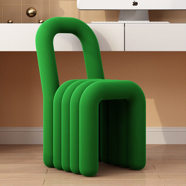 Modern Velvet Dining Side Chair Matte Finish Open Back Dining Chair for Kitchen Clearhalo ' kitchen&dining_furn' 'Dining Chairs' 'Dining Tables & Seating' 'dining_chair' 'furn' 'furn_dining_chair' 'Furniture' 'furniture_dining_chair' 'Kitchen & Dining Furniture' 'kitchen' 4502921