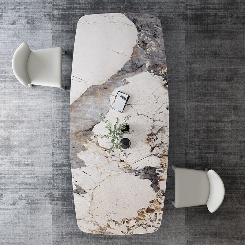 Contemporary 1/3/4/5 Pieces Dining Set Sintered Stone Dining Room Set 3 Pieces: Table, 2 Chairs Clearhalo 'Dining Room Sets' 'Dining Tables & Seating' 'dining_room_set' 'furn' 'furn_dining_room_set' 'Furniture' 'furniture_dining_room_set' 'Kitchen & Dining Furniture' 'kitchen&dining_furn' 'kitchen' 4502926