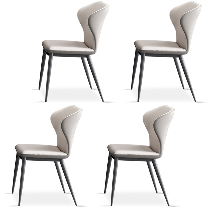 Contemporary 1/4/5/7 Pieces Dining Set Rectangle Dining Table with Pedestal Base 4 Light Grey Chairs Clearhalo 'Dining Room Sets' 'Dining Tables & Seating' 'dining_room_set' 'furn' 'furn_dining_room_set' 'Furniture' 'furniture_dining_room_set' 'Kitchen & Dining Furniture' 'kitchen&dining_furn' 'kitchen' 4502942