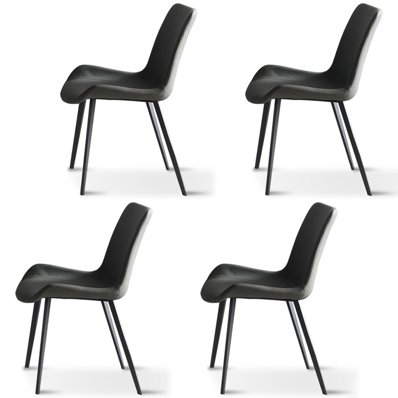 Contemporary 1/4/5/7 Pieces Dining Set Rectangle Dining Table with Pedestal Base 4 Grey Chairs Clearhalo 'Dining Room Sets' 'Dining Tables & Seating' 'dining_room_set' 'furn' 'furn_dining_room_set' 'Furniture' 'furniture_dining_room_set' 'Kitchen & Dining Furniture' 'kitchen&dining_furn' 'kitchen' 4502943