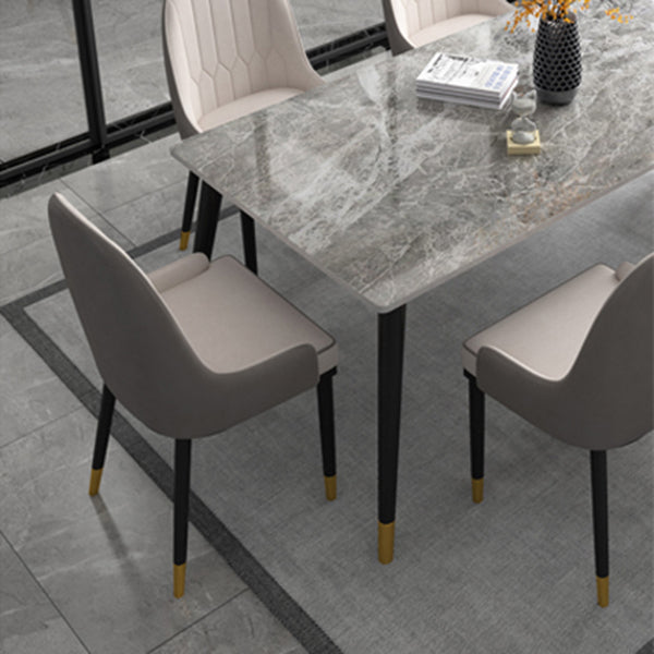 Glam 1/5/6/7 Pieces Dining Set Rectangular Dining Room Table Set Clearhalo 'Dining Room Sets' 'Dining Tables & Seating' 'dining_room_set' 'furn' 'furn_dining_room_set' 'Furniture' 'furniture_dining_room_set' 'Kitchen & Dining Furniture' 'kitchen&dining_furn' 'kitchen' 4502965