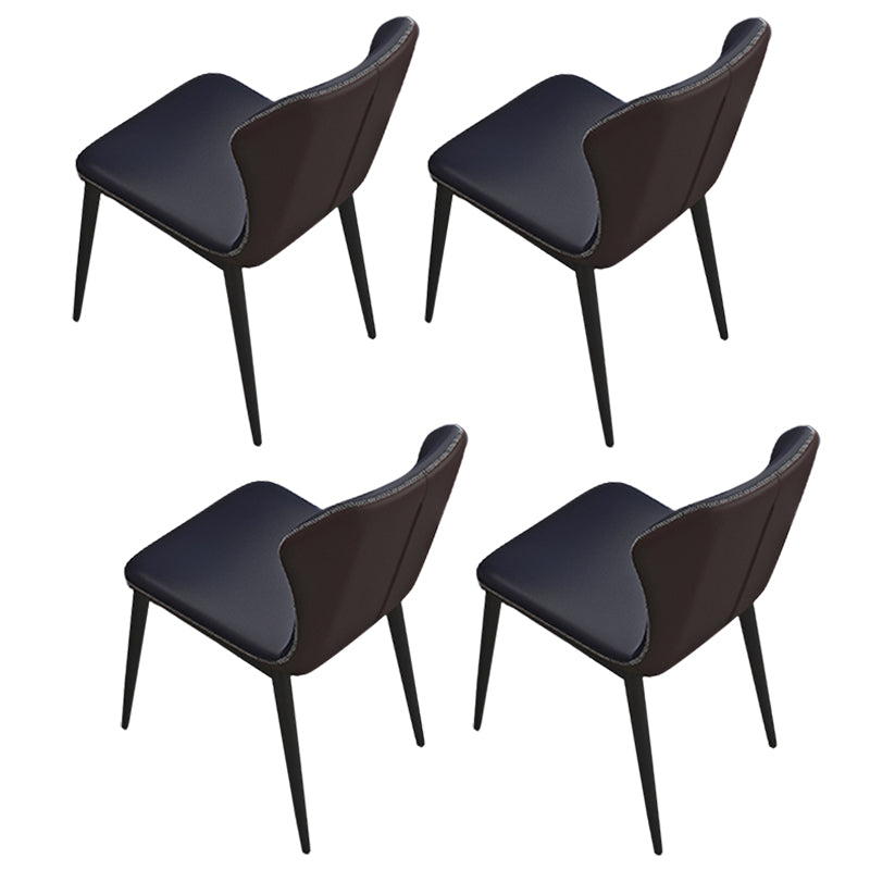 Contemporary 1/4/5/7 Pieces Dining Set Rectangle Dining Table Set with 4 Legs 4 Blue Chairs Clearhalo 'Dining Room Sets' 'Dining Tables & Seating' 'dining_room_set' 'furn' 'furn_dining_room_set' 'Furniture' 'furniture_dining_room_set' 'Kitchen & Dining Furniture' 'kitchen&dining_furn' 'kitchen' 4502977