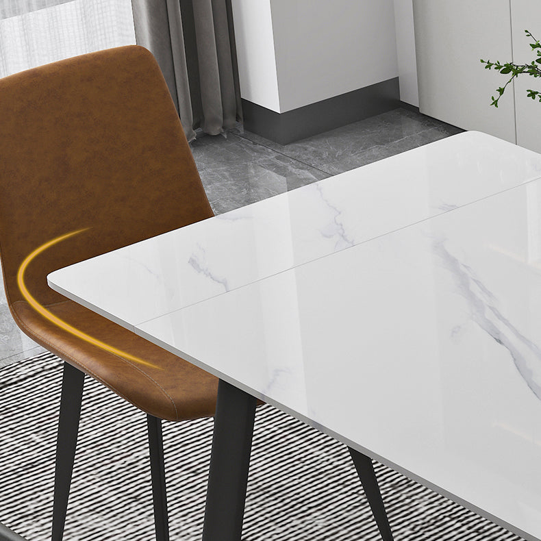 Contemporary 1/4/5/7 Pieces Dining Set Rectangle Dining Table Set with 4 Legs Clearhalo 'Dining Room Sets' 'Dining Tables & Seating' 'dining_room_set' 'furn' 'furn_dining_room_set' 'Furniture' 'furniture_dining_room_set' 'Kitchen & Dining Furniture' 'kitchen&dining_furn' 'kitchen' 4502982