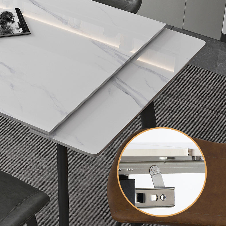 Contemporary 1/4/5/7 Pieces Dining Set Rectangle Dining Table Set with 4 Legs Clearhalo 'Dining Room Sets' 'Dining Tables & Seating' 'dining_room_set' 'furn' 'furn_dining_room_set' 'Furniture' 'furniture_dining_room_set' 'Kitchen & Dining Furniture' 'kitchen&dining_furn' 'kitchen' 4502985