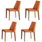 1/4/5/7 Pcs Metal Glam Style Dining Room Set with Rectangle Table Dining Set 4 Orange Chairs Clearhalo 'Dining Room Sets' 'Dining Tables & Seating' 'dining_room_set' 'furn' 'furn_dining_room_set' 'Furniture' 'furniture_dining_room_set' 'Kitchen & Dining Furniture' 'kitchen&dining_furn' 'kitchen' 4502993