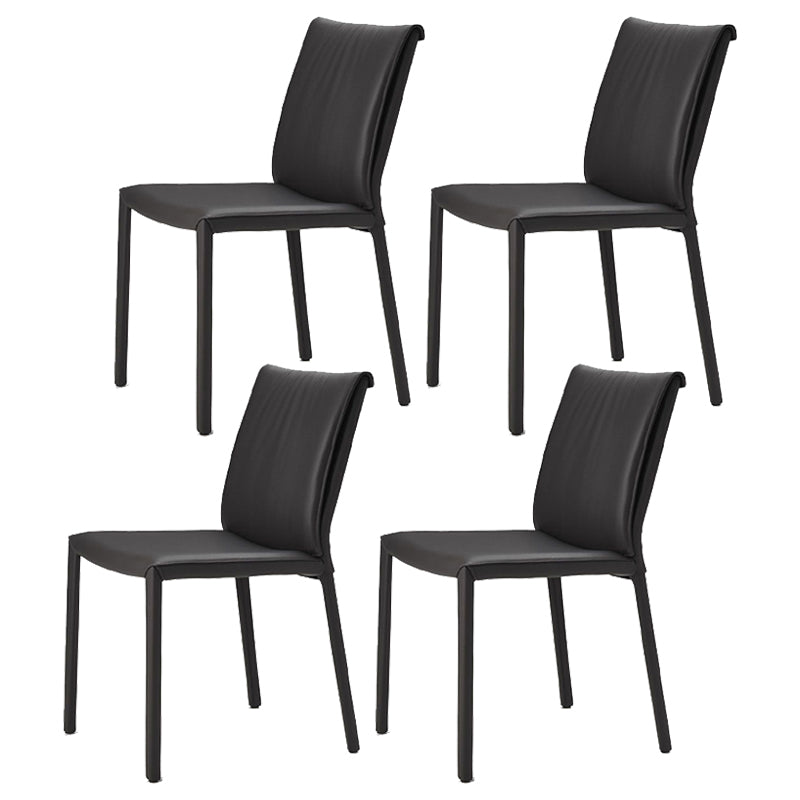 Contemporary 1/3/4 Pieces Dining Set Rectangle Dining Table Set 4 Black Chairs Clearhalo 'Dining Room Sets' 'Dining Tables & Seating' 'dining_room_set' 'furn' 'furn_dining_room_set' 'Furniture' 'furniture_dining_room_set' 'Kitchen & Dining Furniture' 'kitchen&dining_furn' 'kitchen' 4503008