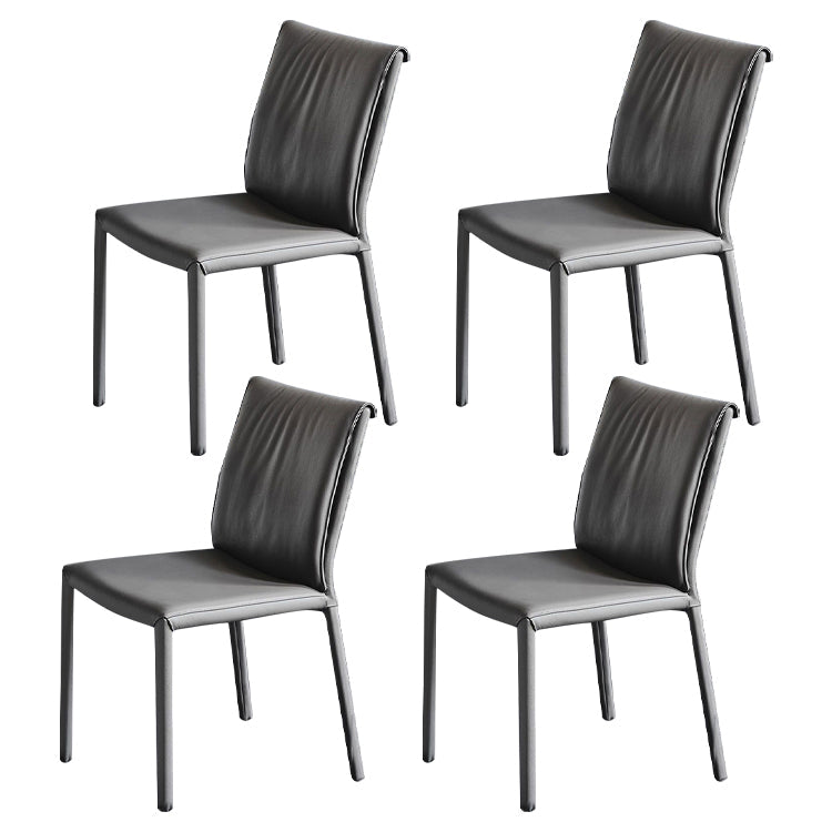 Contemporary 1/3/4 Pieces Dining Set Rectangle Dining Table Set 4 Grey Chairs Clearhalo 'Dining Room Sets' 'Dining Tables & Seating' 'dining_room_set' 'furn' 'furn_dining_room_set' 'Furniture' 'furniture_dining_room_set' 'Kitchen & Dining Furniture' 'kitchen&dining_furn' 'kitchen' 4503009