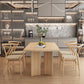 Modern 1/2/4/5 Pieces Dining Set Pine Wood Dining Table with Wooden Chairs Clearhalo 'Dining Room Sets' 'Dining Tables & Seating' 'dining_room_set' 'furn' 'furn_dining_room_set' 'Furniture' 'furniture_dining_room_set' 'Kitchen & Dining Furniture' 'kitchen&dining_furn' 'kitchen' 4503106