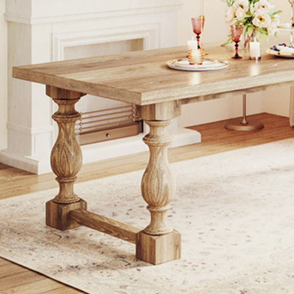 Farmhouse Style 1/2/4/7 Pieces Dining Set Solid Wood Dining Table with Chairs Clearhalo 'Dining Room Sets' 'Dining Tables & Seating' 'dining_room_set' 'furn' 'furn_dining_room_set' 'Furniture' 'furniture_dining_room_set' 'Kitchen & Dining Furniture' 'kitchen&dining_furn' 'kitchen' 4503167