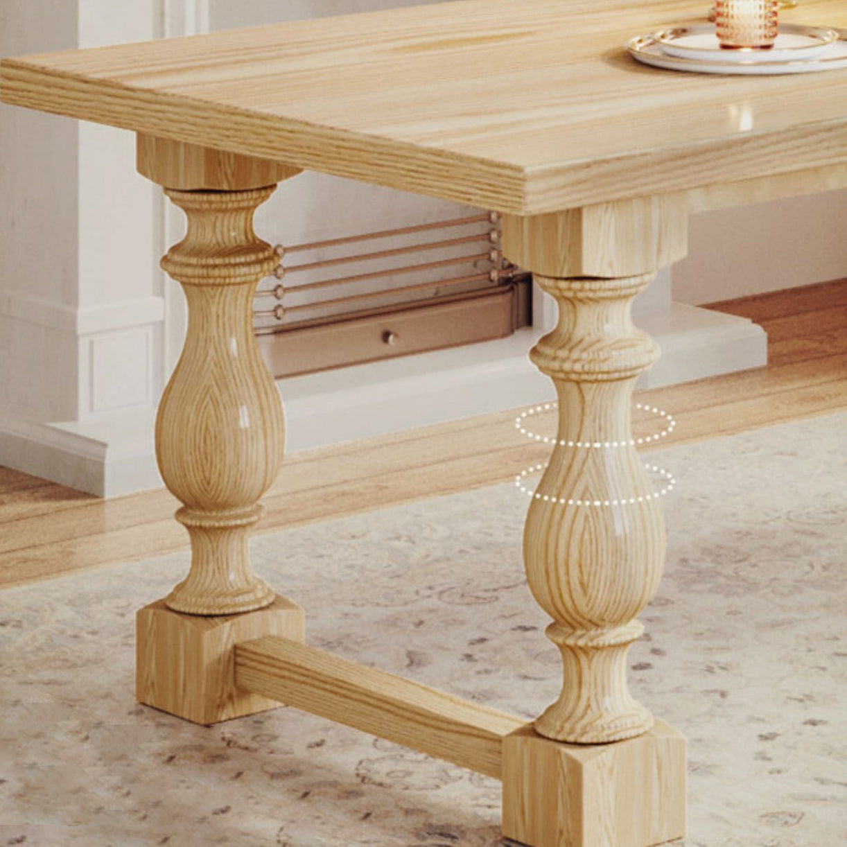 Farmhouse Style 1/2/4/7 Pieces Dining Set Solid Wood Dining Table with Chairs Clearhalo 'Dining Room Sets' 'Dining Tables & Seating' 'dining_room_set' 'furn' 'furn_dining_room_set' 'Furniture' 'furniture_dining_room_set' 'Kitchen & Dining Furniture' 'kitchen&dining_furn' 'kitchen' 4503168