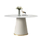 1/3/4/7 Pcs Metal Modern Dining Room Set with Round Table and Metal Base Dining Set Clearhalo 'Dining Room Sets' 'Dining Tables & Seating' 'dining_room_set' 'furn' 'furn_dining_room_set' 'Furniture' 'furniture_dining_room_set' 'Kitchen & Dining Furniture' 'kitchen&dining_furn' 'kitchen' 4503185