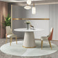 1/3/4/7 Pcs Metal Modern Dining Room Set with Round Table and Metal Base Dining Set Clearhalo 'Dining Room Sets' 'Dining Tables & Seating' 'dining_room_set' 'furn' 'furn_dining_room_set' 'Furniture' 'furniture_dining_room_set' 'Kitchen & Dining Furniture' 'kitchen&dining_furn' 'kitchen' 4503190