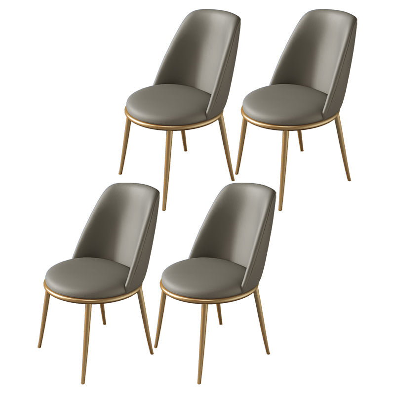 Glam 1/4/5/7 Pieces Dining Set Rectangular Standard-Height Dining Set 4 Grey Chairs Clearhalo 'Dining Room Sets' 'Dining Tables & Seating' 'dining_room_set' 'furn' 'furn_dining_room_set' 'Furniture' 'furniture_dining_room_set' 'Kitchen & Dining Furniture' 'kitchen&dining_furn' 'kitchen' 4503200