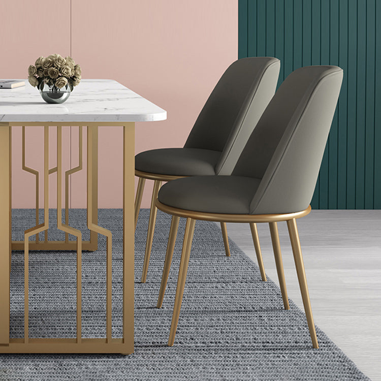 Glam 1/4/5/7 Pieces Dining Set Rectangular Standard-Height Dining Set Clearhalo 'Dining Room Sets' 'Dining Tables & Seating' 'dining_room_set' 'furn' 'furn_dining_room_set' 'Furniture' 'furniture_dining_room_set' 'Kitchen & Dining Furniture' 'kitchen&dining_furn' 'kitchen' 4503207