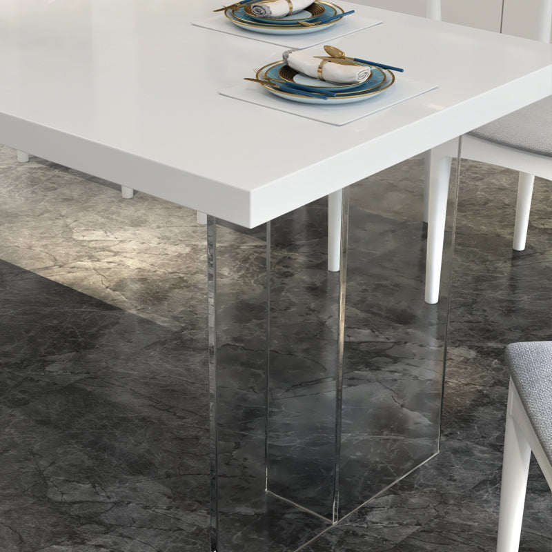 Modern 1/2/5/6/7 Pieces Rectangle Dining Set Solid Wood Dining Table with Chairs Clearhalo 'Dining Room Sets' 'Dining Tables & Seating' 'dining_room_set' 'furn' 'furn_dining_room_set' 'Furniture' 'furniture_dining_room_set' 'Kitchen & Dining Furniture' 'kitchen&dining_furn' 'kitchen' 4503224