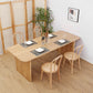 Modern 1/2/5/7 Pieces Rectangle Dining Set Pine Wood Dining Table with Chairs Clearhalo 'Dining Room Sets' 'Dining Tables & Seating' 'dining_room_set' 'furn' 'furn_dining_room_set' 'Furniture' 'furniture_dining_room_set' 'Kitchen & Dining Furniture' 'kitchen&dining_furn' 'kitchen' 4503257