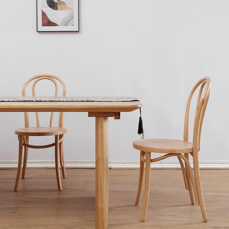 Modern 1/2/5/7 Pieces Rectangle Dining Set Pine Wood Dining Table with Chairs Clearhalo 'Dining Room Sets' 'Dining Tables & Seating' 'dining_room_set' 'furn' 'furn_dining_room_set' 'Furniture' 'furniture_dining_room_set' 'Kitchen & Dining Furniture' 'kitchen&dining_furn' 'kitchen' 4503265