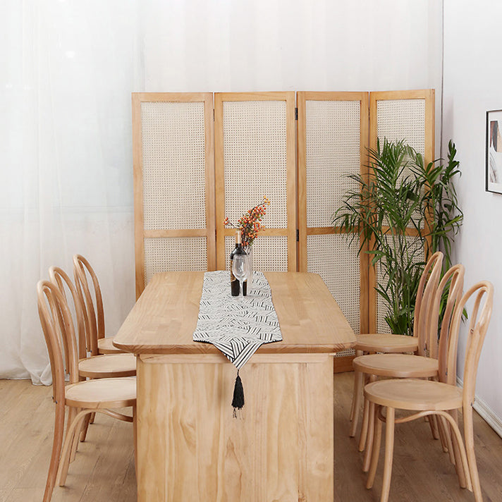 Modern 1/2/5/7 Pieces Rectangle Dining Set Pine Wood Dining Table with Chairs Clearhalo 'Dining Room Sets' 'Dining Tables & Seating' 'dining_room_set' 'furn' 'furn_dining_room_set' 'Furniture' 'furniture_dining_room_set' 'Kitchen & Dining Furniture' 'kitchen&dining_furn' 'kitchen' 4503269