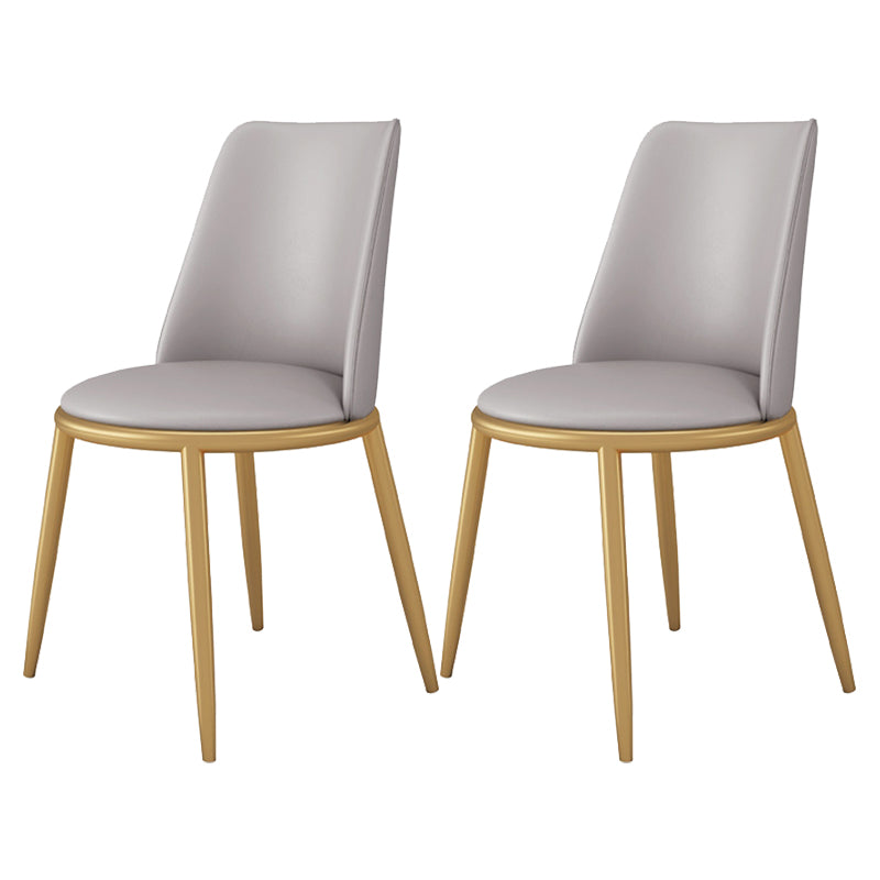 Luxury 1/2/5/7 Pieces Dining Set Sintered Stone Dining Table with Leather Chairs 2 Grey Chairs Clearhalo 'Dining Room Sets' 'Dining Tables & Seating' 'dining_room_set' 'furn' 'furn_dining_room_set' 'Furniture' 'furniture_dining_room_set' 'Kitchen & Dining Furniture' 'kitchen&dining_furn' 'kitchen' 4503284