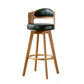 Scandinavia Style Bar-stool Wooden Legs Round Seat Barstool for Bar Kitchen Clearhalo 'Bar Furniture' 'Bar Stools' 'bar_stools' 'furn' 'furn_bar_stools' 'furniture_bar_stools' 'Kitchen & Dining Furniture' 'kitchen&dining_furn' 'kitchen' 'kitchen_furn' Furniture' 4503384