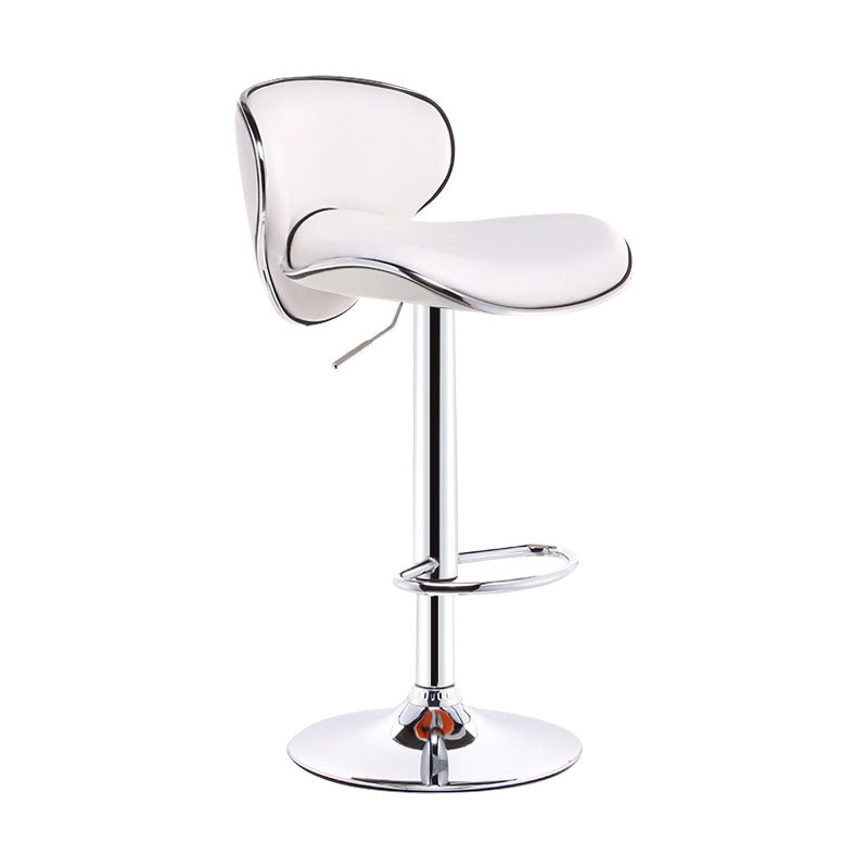 Industrial Style Bar-stool Metal Leg Leather Bucket Seat for Kitchen Bar 1 Piece Clearhalo 'Bar Furniture' 'Bar Stools' 'bar_stools' 'furn' 'furn_bar_stools' 'furniture_bar_stools' 'Kitchen & Dining Furniture' 'kitchen&dining_furn' 'kitchen' 'kitchen_furn' Furniture' 4503432