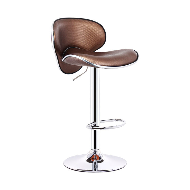 Industrial Style Bar-stool Metal Leg Leather Bucket Seat for Kitchen Bar 1 Piece Clearhalo 'Bar Furniture' 'Bar Stools' 'bar_stools' 'furn' 'furn_bar_stools' 'furniture_bar_stools' 'Kitchen & Dining Furniture' 'kitchen&dining_furn' 'kitchen' 'kitchen_furn' Furniture' 4503434