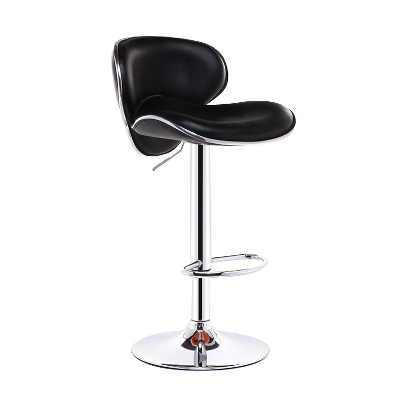 Industrial Style Bar-stool Metal Leg Leather Bucket Seat for Kitchen Bar 1 Piece Clearhalo 'Bar Furniture' 'Bar Stools' 'bar_stools' 'furn' 'furn_bar_stools' 'furniture_bar_stools' 'Kitchen & Dining Furniture' 'kitchen&dining_furn' 'kitchen' 'kitchen_furn' Furniture' 4503438