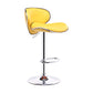 Industrial Style Bar-stool Metal Leg Leather Bucket Seat for Kitchen Bar Yellow 1 Piece Clearhalo 'Bar Furniture' 'Bar Stools' 'bar_stools' 'furn' 'furn_bar_stools' 'furniture_bar_stools' 'Kitchen & Dining Furniture' 'kitchen&dining_furn' 'kitchen' 'kitchen_furn' Furniture' 4503440
