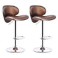 Industrial Style Bar-stool Metal Leg Leather Bucket Seat for Kitchen Bar 2 Piece Set Clearhalo 'Bar Furniture' 'Bar Stools' 'bar_stools' 'furn' 'furn_bar_stools' 'furniture_bar_stools' 'Kitchen & Dining Furniture' 'kitchen&dining_furn' 'kitchen' 'kitchen_furn' Furniture' 4503447