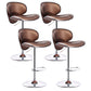 Industrial Style Bar-stool Metal Leg Leather Bucket Seat for Kitchen Bar 4 Piece Set Clearhalo 'Bar Furniture' 'Bar Stools' 'bar_stools' 'furn' 'furn_bar_stools' 'furniture_bar_stools' 'Kitchen & Dining Furniture' 'kitchen&dining_furn' 'kitchen' 'kitchen_furn' Furniture' 4503454
