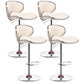 Industrial Style Bar-stool Metal Leg Leather Bucket Seat for Kitchen Bar 4 Piece Set Clearhalo 'Bar Furniture' 'Bar Stools' 'bar_stools' 'furn' 'furn_bar_stools' 'furniture_bar_stools' 'Kitchen & Dining Furniture' 'kitchen&dining_furn' 'kitchen' 'kitchen_furn' Furniture' 4503458