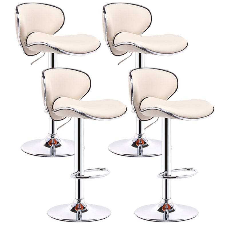 Industrial Style Bar-stool Metal Leg Leather Bucket Seat for Kitchen Bar 4 Piece Set Clearhalo 'Bar Furniture' 'Bar Stools' 'bar_stools' 'furn' 'furn_bar_stools' 'furniture_bar_stools' 'Kitchen & Dining Furniture' 'kitchen&dining_furn' 'kitchen' 'kitchen_furn' Furniture' 4503458