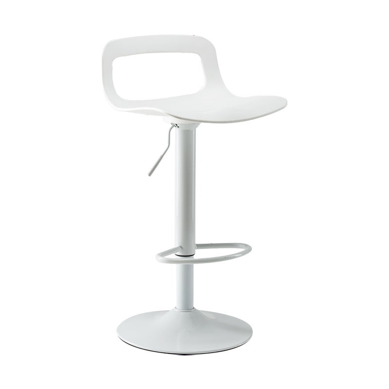 Industrial Style Bar-stool Metal Leg PP Seat with Low Back for Kitchen Bar 1 Piece Clearhalo 'Bar Furniture' 'Bar Stools' 'bar_stools' 'furn' 'furn_bar_stools' 'furniture_bar_stools' 'Kitchen & Dining Furniture' 'kitchen&dining_furn' 'kitchen' 'kitchen_furn' Furniture' 4503462