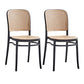 Modern Style Plastics Bar Stool with Footrest Low Back Simple Bar Stool for Kitchen Black 2 Piece Set Short Stool(18"H) Clearhalo 'Bar Furniture' 'Bar Stools' 'bar_stools' 'furn' 'furn_bar_stools' 'furniture_bar_stools' 'Kitchen & Dining Furniture' 'kitchen&dining_furn' 'kitchen' 'kitchen_furn' Furniture' 4503486