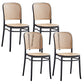 Modern Style Plastics Bar Stool with Footrest Low Back Simple Bar Stool for Kitchen Black 4 Piece Set Short Stool(18"H) Clearhalo 'Bar Furniture' 'Bar Stools' 'bar_stools' 'furn' 'furn_bar_stools' 'furniture_bar_stools' 'Kitchen & Dining Furniture' 'kitchen&dining_furn' 'kitchen' 'kitchen_furn' Furniture' 4503488