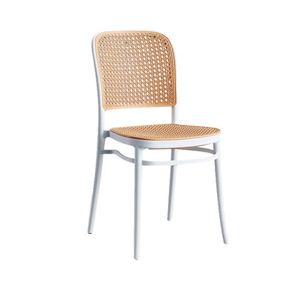 Modern Style Plastics Bar Stool with Footrest Low Back Simple Bar Stool for Kitchen White 1 Piece Short Stool(18"H) Clearhalo 'Bar Furniture' 'Bar Stools' 'bar_stools' 'furn' 'furn_bar_stools' 'furniture_bar_stools' 'Kitchen & Dining Furniture' 'kitchen&dining_furn' 'kitchen' 'kitchen_furn' Furniture' 4503490