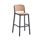 Modern Style Plastics Bar Stool with Footrest Low Back Simple Bar Stool for Kitchen Black 1 Piece Counter Stool(26"H) Clearhalo 'Bar Furniture' 'Bar Stools' 'bar_stools' 'furn' 'furn_bar_stools' 'furniture_bar_stools' 'Kitchen & Dining Furniture' 'kitchen&dining_furn' 'kitchen' 'kitchen_furn' Furniture' 4503502