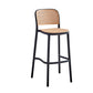 Modern Style Plastics Bar Stool with Footrest Low Back Simple Bar Stool for Kitchen Black 1 Piece Bar Stool(30"H) Clearhalo 'Bar Furniture' 'Bar Stools' 'bar_stools' 'furn' 'furn_bar_stools' 'furniture_bar_stools' 'Kitchen & Dining Furniture' 'kitchen&dining_furn' 'kitchen' 'kitchen_furn' Furniture' 4503509