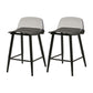 Scandinavian Style Metal Legs Bar-stool Counter Stool for Restaurant Bar (set of 2) Black Clear 2 Piece Set Counter Stool (24"H) Clearhalo 'Bar Furniture' 'Bar Stools' 'bar_stools' 'furn' 'furn_bar_stools' 'furniture_bar_stools' 'Kitchen & Dining Furniture' 'kitchen&dining_furn' 'kitchen' 'kitchen_furn' Furniture' 4503611