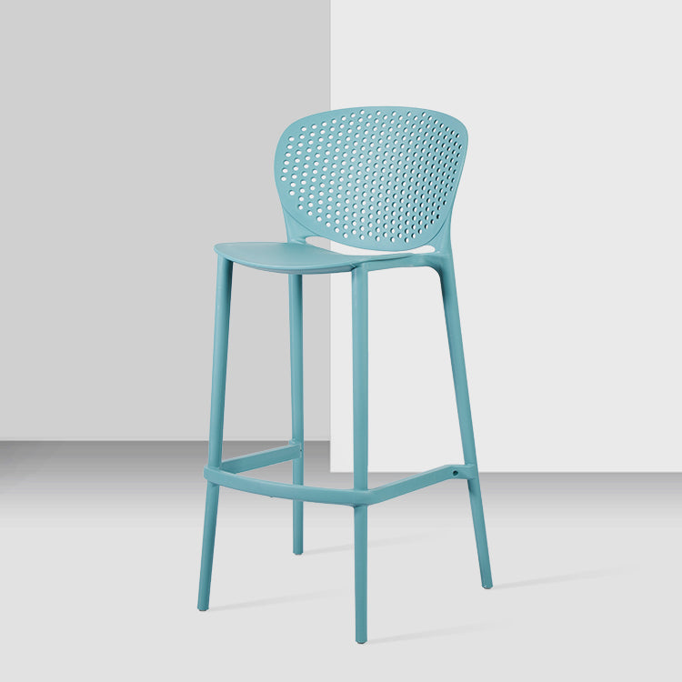 Contemporary Stackable Colorful Counter Stools Plastic Armless Indoor Bar Stool Green 1 Piece Clearhalo 'Bar Furniture' 'Bar Stools' 'bar_stools' 'furn' 'furn_bar_stools' 'furniture_bar_stools' 'Kitchen & Dining Furniture' 'kitchen&dining_furn' 'kitchen' 'kitchen_furn' Furniture' 4503628