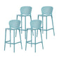 Contemporary Stackable Colorful Counter Stools Plastic Armless Indoor Bar Stool Green 4 Piece Set Clearhalo 'Bar Furniture' 'Bar Stools' 'bar_stools' 'furn' 'furn_bar_stools' 'furniture_bar_stools' 'Kitchen & Dining Furniture' 'kitchen&dining_furn' 'kitchen' 'kitchen_furn' Furniture' 4503632