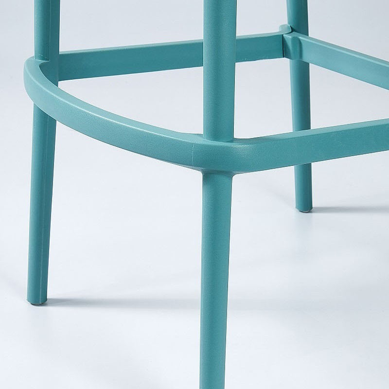 Contemporary Stackable Colorful Counter Stools Plastic Armless Indoor Bar Stool Clearhalo 'Bar Furniture' 'Bar Stools' 'bar_stools' 'furn' 'furn_bar_stools' 'furniture_bar_stools' 'Kitchen & Dining Furniture' 'kitchen&dining_furn' 'kitchen' 'kitchen_furn' Furniture' 4503641