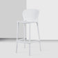 Contemporary Stackable Colorful Counter Stools Plastic Armless Indoor Bar Stool White 1 Piece Clearhalo 'Bar Furniture' 'Bar Stools' 'bar_stools' 'furn' 'furn_bar_stools' 'furniture_bar_stools' 'Kitchen & Dining Furniture' 'kitchen&dining_furn' 'kitchen' 'kitchen_furn' Furniture' 4503646