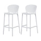 Contemporary Stackable Colorful Counter Stools Plastic Armless Indoor Bar Stool White 2 Piece Set Clearhalo 'Bar Furniture' 'Bar Stools' 'bar_stools' 'furn' 'furn_bar_stools' 'furniture_bar_stools' 'Kitchen & Dining Furniture' 'kitchen&dining_furn' 'kitchen' 'kitchen_furn' Furniture' 4503647