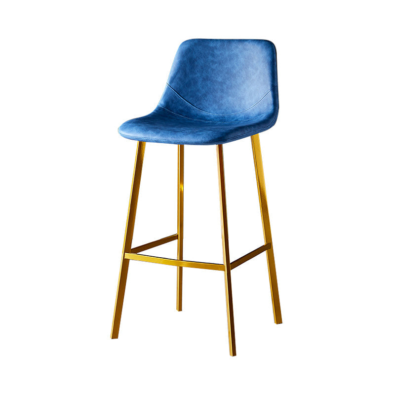 Industrial Leather Metal Counter Stools Low Back Bar Stools with Bucket Seat Clearhalo 'Bar Furniture' 'Bar Stools' 'bar_stools' 'furn' 'furn_bar_stools' 'furniture_bar_stools' 'Kitchen & Dining Furniture' 'kitchen&dining_furn' 'kitchen' 'kitchen_furn' Furniture' 4503666