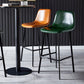 Industrial Leather Metal Counter Stools Low Back Bar Stools with Bucket Seat Clearhalo 'Bar Furniture' 'Bar Stools' 'bar_stools' 'furn' 'furn_bar_stools' 'furniture_bar_stools' 'Kitchen & Dining Furniture' 'kitchen&dining_furn' 'kitchen' 'kitchen_furn' Furniture' 4503680