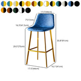 Industrial Leather Metal Counter Stools Low Back Bar Stools with Bucket Seat Clearhalo 'Bar Furniture' 'Bar Stools' 'bar_stools' 'furn' 'furn_bar_stools' 'furniture_bar_stools' 'Kitchen & Dining Furniture' 'kitchen&dining_furn' 'kitchen' 'kitchen_furn' Furniture' 4503724