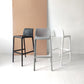 Contemporary Macron Counter Stools Armless Indoor Plastic Bar Stool for Kitchen Clearhalo 'Bar Furniture' 'Bar Stools' 'bar_stools' 'furn' 'furn_bar_stools' 'furniture_bar_stools' 'Kitchen & Dining Furniture' 'kitchen&dining_furn' 'kitchen' 'kitchen_furn' Furniture' 4503727