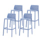 Contemporary Macron Counter Stools Armless Indoor Plastic Bar Stool for Kitchen Blue 4 Piece Set Bar Stool(30"H) Clearhalo 'Bar Furniture' 'Bar Stools' 'bar_stools' 'furn' 'furn_bar_stools' 'furniture_bar_stools' 'Kitchen & Dining Furniture' 'kitchen&dining_furn' 'kitchen' 'kitchen_furn' Furniture' 4503747