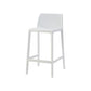 Contemporary Macron Counter Stools Armless Indoor Plastic Bar Stool for Kitchen White 1 Piece Counter Stool(26"H) Clearhalo 'Bar Furniture' 'Bar Stools' 'bar_stools' 'furn' 'furn_bar_stools' 'furniture_bar_stools' 'Kitchen & Dining Furniture' 'kitchen&dining_furn' 'kitchen' 'kitchen_furn' Furniture' 4503750